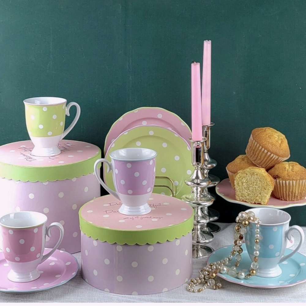 Anthropologie Style Mug Set